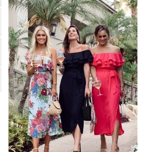 Show Me Your MuMu Black Off-Shoulder Midi Dress - Picture 6 of 7